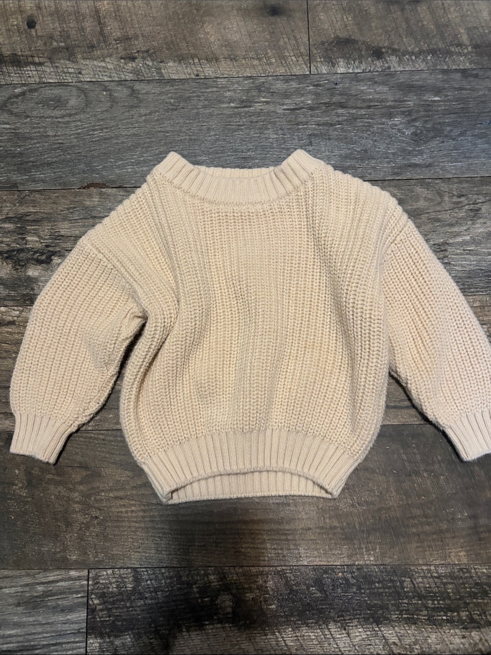 Cream Chunky Knit baby 18 months  Sweater